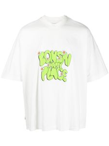 Bonsai t-shirt en coton à logo imprimé - Blanc