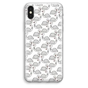 Zwanen: iPhone XS Max Transparant Hoesje