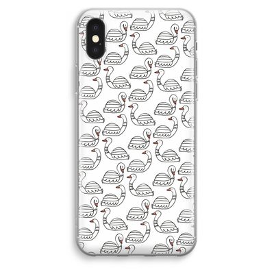 Zwanen: iPhone XS Max Transparant Hoesje