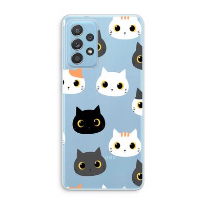 Katten: Samsung Galaxy A73 Transparant Hoesje