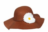 Hippiehoed met bloem - thumbnail