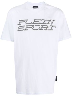 Plein Sport t-shirt en coton à motif graphique - Blanc