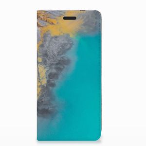 Nokia 3.1 (2018) Standcase Marble Blue Gold