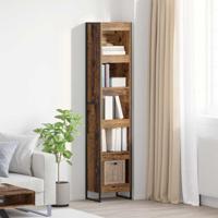 Boekenkast Oud Hout 80 x 30 x 155 cm Bewerkt hout