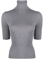 Semicouture polo en maille côtelée - Gris