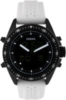 Horlogeband Fossil BQ9415 Silicoon Wit 22mm