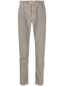 Incotex pantalon en coton à coupe slim - Gris