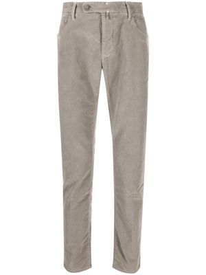 Incotex pantalon en coton à coupe slim - Gris
