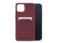 Mobilize Mobilize Rubber Gelly Card Case Apple iPhone 13 Mini Matt Bordeaux