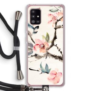 Japanse bloemen: Samsung Galaxy A51 5G Transparant Hoesje met koord