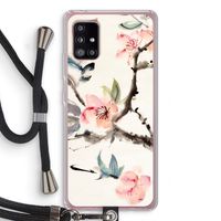 Japanse bloemen: Samsung Galaxy A51 5G Transparant Hoesje met koord