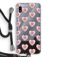 Chicks before dicks: Samsung Galaxy A10 Transparant Hoesje met koord
