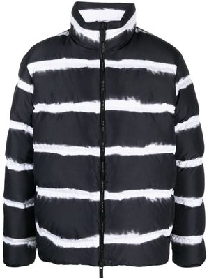 Moncler doudoune Sil à rayures - Noir