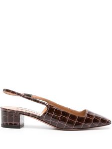 Aquazzura escarpins Ginza 35 mm en cuir - Marron