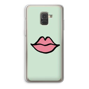 Kusje: Samsung Galaxy A8 (2018) Transparant Hoesje