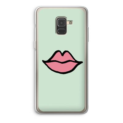 Kusje: Samsung Galaxy A8 (2018) Transparant Hoesje