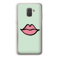 Kusje: Samsung Galaxy A8 (2018) Transparant Hoesje