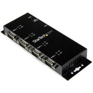 StarTech.com 4-poort USB naar DB9 RS232 Seriële Adapter Hub