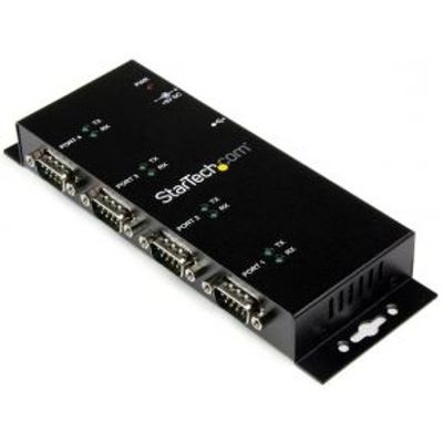 StarTech.com 4-poort USB naar DB9 RS232 Seriële Adapter Hub