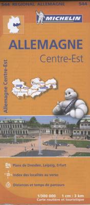 Michelin Wegenkaart 544 Duitsland Midden-Oost (Paperback)