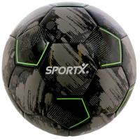 SportX Voetbal 22 cm 330-350 g Zwart/Grijs/Neon Groen - thumbnail