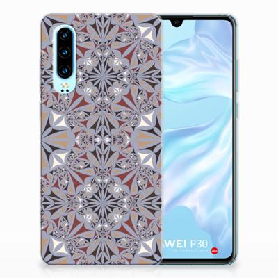 Huawei P30 | TPU | Siliconen hoesje | Flower Tiles