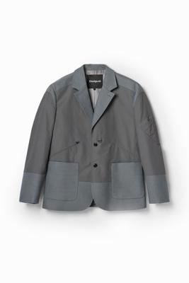 Hybride blazer met zakken - BLACK - XXL
