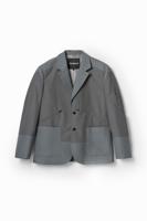 Hybride blazer met zakken - BLACK - XXL