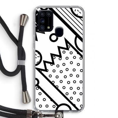 Pop Art #4: Samsung Galaxy M31 Transparant Hoesje met koord