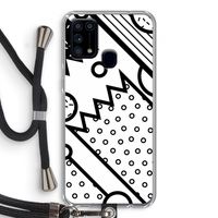 Pop Art #4: Samsung Galaxy M31 Transparant Hoesje met koord