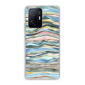 Watercolor Agate: Xiaomi 11T Pro Transparant Hoesje