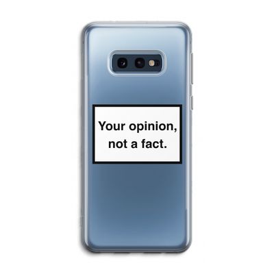 Your opinion: Samsung Galaxy S10e Transparant Hoesje