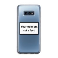 Your opinion: Samsung Galaxy S10e Transparant Hoesje