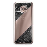 Zwart marmer: Motorola Moto G6 Transparant Hoesje - thumbnail