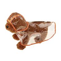 Waterdichte transparante regenjas kleding voor huisdier hond maat: XS (Orange) Waterdichte transparante regenjas kleding voor huisdier hond maat: XS (Orange)