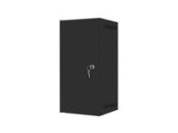 LANBERG WANDKAST 10" 12U (280X310, ZWART) stalen deur