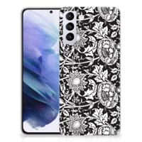 Samsung Galaxy S21 Plus | TPU Case | Black Flowers
