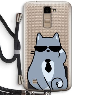 Cool cat: LG K10 (2016) Transparant Hoesje met koord
