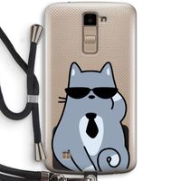 Cool cat: LG K10 (2016) Transparant Hoesje met koord