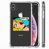 Apple iPhone Xs Max Anti Shock Bumper Case Popart Oh Yes