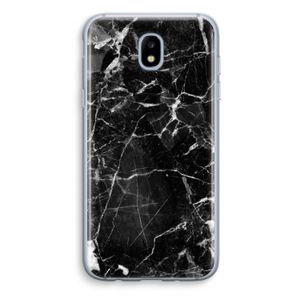 Zwart Marmer 2: Samsung Galaxy J5 (2017) Transparant Hoesje