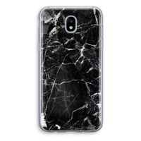 Zwart Marmer 2: Samsung Galaxy J5 (2017) Transparant Hoesje