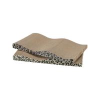 Krabpaal voor Katten Trixie Bruin Crème Karton 44 x 6 x 25 cm (2 Onderdelen)