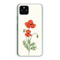 Red poppy: Google Pixel 5a 5G Transparant Hoesje