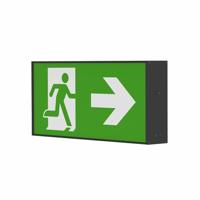 LED Nooduitgangsbord Groot Dubbelzijdig met Auto-Test en Pictogrammen | Tronix | Tronix | Tronix | Tronix