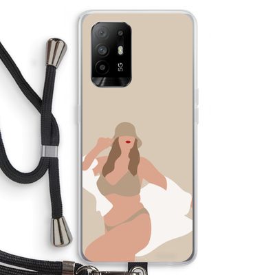One of a kind: Oppo A95 5G Transparant Hoesje met koord
