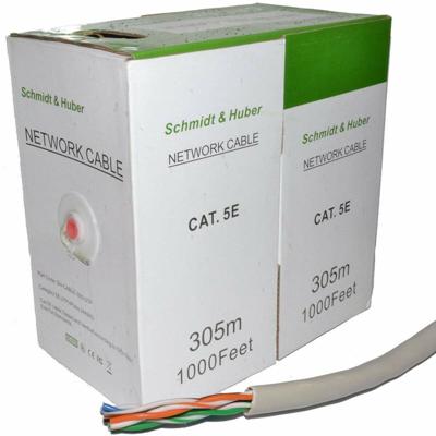 Kabel Ethernet LAN GEMBIRD UPC-5004E-SOL Grijs 305 m 305 m