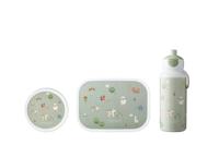 3-delige Mepal lunchset campus little farm lunchbox + fruitbox + drinkfles pop-up