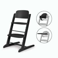 Seggiolone CYBEX IRIS 3 in 1 - Legno - Baby Set e vassoio inclusi - Nero intenso
