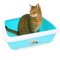 Nobleza Open kattenbak - Maat L - 56,7x45,3x19 cm - Lichtblauw